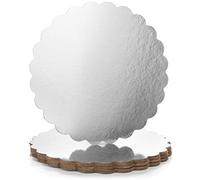 COM-FOUR® 8x Base per torta rivestita - piatti per torta come base per decorare e servire - piatto per torta in cartone - Ø 30 cm (08 pezzi - piccolo/Ø 30,5 cm)