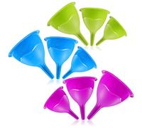 COM-FOUR® 9 pezzi Set di imbuti da in 3 misure, deviatore con collo