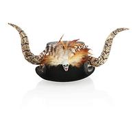com-four® Cappello voodoo, copricapo per carnevale, Halloween e feste a