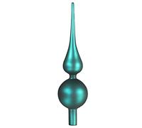 COM-FOUR® cima dell'albero di Natale in blu-verde opaco, cima dell'albero | cima dell'albero di Natale per il tuo albero di Natale - 28 cm