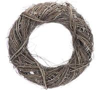 COM-FOUR® corona di vite - corona decorativa per porte fatta di rami - corona naturale fai da te come decorazione da tavolo, decorazione per finestre o appendino per porte (1 pezzo - Ø 40cm naturale)