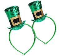 com-four® Costume Irlandese - Leprechaun - Cappello Cilindro e Barba per Giorno di San Patrizio - Costume Tipico Irlandese per Carnevale (02 Pezzi - Set14)
