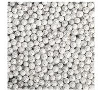 com-four® Decorazione natalizia - bellissima neve artificiale per Natale - palla di neve come decorazione per la tavola, la porta e la finestra (colore argento - piccolo)