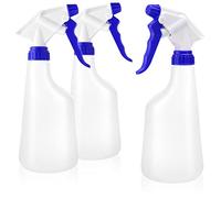 com-four® Flacone spray 3x con bilancia - spruzzatore a pompa resistente agli agenti chimici per acidi, idrocarburi e solventi - flacone atomizzatore con ugello regolabile - 600 ml (vitone)