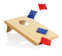 com-four® Gioco di Lancio all'aperto per Bambini e Adulti - Set per lanciare e centrare Il tiro - Gioco da Esterno per Bambini - Gioco Corn Hole
