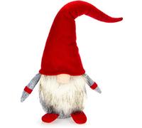 COM-FOUR® Gnomo natalizio Premium in XXL - Decorazione natalizia fatta a mano - Figura invernale come supporto decorativo - Simpatico folletto come decorazione della stanza - Nano con cappello a punta
