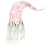 com-four® Gnomo natalizio premium per decorazioni natalizie, figura di nano invernale - cappello a punta - Troll decorativi scandinavi - Gnomo svedese con barba e lungo cappello invernale