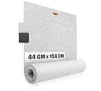 COM-FOUR® nastro da tavola in feltro premium - 44 x 150 cm - decorazione per la tavola festiva - runner da tavola come decorazione da tavola - tovaglia lunga e stretta (Grigio)