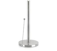 COM-FOUR® portarotolo da cucina in piedi - portarotolo di carta per la cucina - portarotolo da terra in acciaio inossidabile - con fissaggio a sfera (01 pezzo - 33,5 cm con asta di fissaggio)
