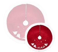 COM-FOUR® Premium Copertura per albero di Natale per la protezione dagli aghi di pino - Copertura rotonda per albero di Natale per l'albero luminoso - Sottofondo con motivo natalizio