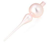 com-four® Puntale per Albero di Natale in Vero Vetro - Decorazione Natalizia per L'Albero (28 cm - Rosa Chiaro Opaco)