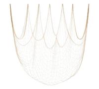 COM-FOUR - Rete da pesca per decorazione, decorazione marittima in filato, grande rete da pesca per privati, hotel e ristoranti - Decorazione marina in stile pescatore (01 pezzo - netto)