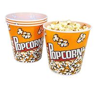 com-four® Secchio per Popcorn 4X, Ciotola per Popcorn con Una capacità di 2,8 Litri ciascuno (04 Pezzi)