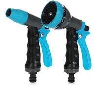 COM-FOUR® Set 2 pezzi spray da giardino - doccetta da giardino per il tubo dell'acqua - multi spray per innaffiare il giardino, le aiuole e le piante (Set06 - Atomizzatore e spruzzatore)
