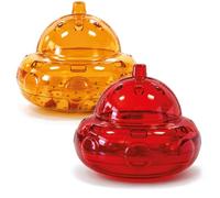COM-FOUR® Set da 2 trappole per moscerini della frutta, cucina e casa | Cattura insetti riutilizzabili e riempibili per interni [Selezione variabile]