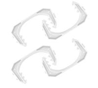 COM-FOUR® Set di 4 clip per finestre - apri finestre, ferma finestre - protezione e bloccaggio per finestre e porte - fermaporta - 11 cm (Set1 04 pezzi - bianco)