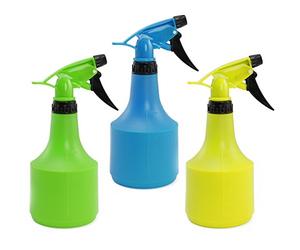 com-four® Spruzzatore per fiori 3x - flacone spray per piante innaffiate - flacone spray per acqua per nebulizzazione dell'acqua e controllo dei parassiti [la selezione varia] (3 pezzi 0,5L colorati)