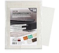 COM-FOUR® Tappetino antiscivolo per moquette - sottotappeto 200x80 cm - fermatappeto - tappetino antiscivolo bianco - tappetino per cassetti tagliabile su misura