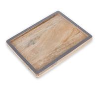 COM-FOUR® vassoio in legno di mango - pannello decorativo come portachiavi - mini vassoio da portata - vassoio in legno per la decorazione della tavola [la selezione varia]