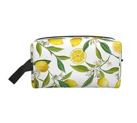 COMAAM Aloha Tiki modello portatile di grande capacità borsa da viaggio per cosmetici e prodotti di lavaggio, Giallo limone., Taglia unica
