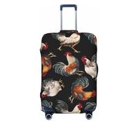 COMAAM Aloha Tiki Pattern elastico vano bagagli copertura protettiva protettiva per bagagli adatto per bagagli di 45-81 cm, Galli francesi, Medium