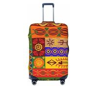 COMAAM Aloha Tiki Pattern elastico vano bagagli copertura protettiva protettiva per bagagli adatto per bagagli di 45-81 cm, Modelli nazionali afric, Large
