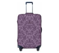 COMAAM Aloha Tiki Pattern elastico vano bagagli copertura protettiva protettiva per bagagli adatto per bagagli di 45-81 cm, Viola, Small