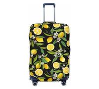 COMAAM Aloha Tiki Pattern elastico vano bagagli copertura protettiva protettiva per bagagli adatto per bagagli di 45-81 cm, Giallo limone., X-Large
