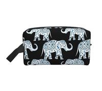 COMAAM Astratto Scienza Chimica Portatile Grande Capacità Viaggio Lavaggio Sacchetto di Immagazzinaggio Per Cosmetici E Forniture Di Lavaggio, Elefante, Taglia unica