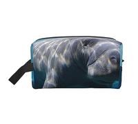 COMAAM Astratto Scienza Chimica Portatile Grande Capacità Viaggio Lavaggio Sacchetto di Immagazzinaggio Per Cosmetici E Forniture Di Lavaggio, Simpatico animale marino, Taglia unica