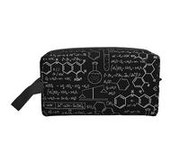 COMAAM Astratto Scienza Chimica Portatile Grande Capacità Viaggio Lavaggio Sacchetto di Immagazzinaggio Per Cosmetici E Forniture Di Lavaggio, Chimica della scienza astratta, Taglia unica