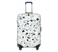 COMAAM Ballerina Dance - Copertura protettiva elastica per bagagli, adatta per bagagli di 45-81 cm, Pastello Marmo Terrazzo, Small