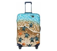 COMAAM Ballerina Dance - Copertura protettiva elastica per bagagli, adatta per bagagli di 45-81 cm, Tartarughe sulla spiaggia, Medium