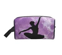 COMAAM Ballerina Dance Portable Grande Capacità Viaggio Wash Storage Bag Per Cosmetici E Forniture di Lavaggio, Ballerina Danza, Taglia unica