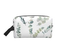 COMAAM Ballerina Dance Portable Grande Capacità Viaggio Wash Storage Bag Per Cosmetici E Forniture di Lavaggio, Ramoscello verde naturale bianco, Taglia unica
