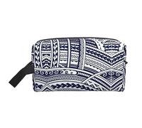 COMAAM Blu Polinesiano Maori Tribal Modello Portatile Grande Capacità Viaggio Lavaggio Sacchetto di Immagazzinaggio Per Cosmetici E Forniture Di Lavaggio, Motivo tribale maori polinesiano blu, Taglia