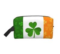 COMAAM Borsa portatile di immagazzinaggio del lavaggio di viaggio di grande capacità della bandiera irlandese per i cosmetici e le forniture, Bandiera Irlandese, Taglia unica