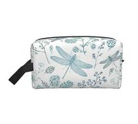 COMAAM Borsa portatile di immagazzinaggio del lavaggio di viaggio di grande capacità di sport di basket per i cosmetici e i, Libellula, Taglia unica