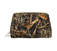 COMAAM Borse di Trucco In Pelle Cartone Animato Scienza Tema Stampato Sacchetto Da Bagno Cosmetico Portatile Uso Quotidiano Stoccaggio Borsa, Autumn Camoflauge, taglia unica