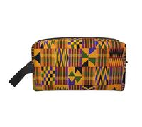 COMAAM Carino Pomerania Portatile Grande Capacità Viaggio Lavaggio Sacchetto di Immagazzinaggio Per Cosmetici E Forniture Di Lavaggio, Tessitura africana, Taglia unica
