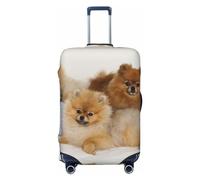 COMAAM Carino Pomeranian elastico vano bagagli copertura protettiva copertura protettiva adatto per bagagli di 45-81 cm, Carino Pomerania, Small