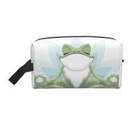 COMAAM Divertente Yoga Frog Portatile Grande Capacità di Viaggio Lavaggio Sacchetto di Immagazzinaggio Per Cosmetici E Forniture Di Lavaggio, Divertente rana yoga, Taglia unica