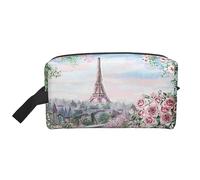 COMAAM Divertente Yoga Frog Portatile Grande Capacità di Viaggio Lavaggio Sacchetto di Immagazzinaggio Per Cosmetici E Forniture Di Lavaggio, Beautiful Tower Parigi, Taglia unica