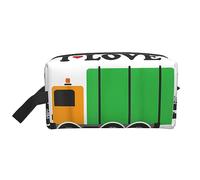 COMAAM Divertente Yoga Frog Portatile Grande Capacità di Viaggio Lavaggio Sacchetto di Immagazzinaggio Per Cosmetici E Forniture Di Lavaggio, Amo i camion della spazzatura, Taglia unica
