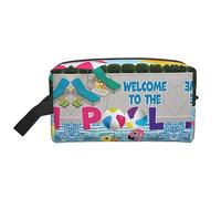 COMAAM Flamingo E Piscina Portatile Grande Capacità Viaggio Lavaggio Sacchetto di Immagazzinaggio Per Cosmetici E Forniture Di Lavaggio