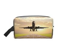 COMAAM Red Skulls - Borsa da viaggio portatile di grande capacità, per cosmetici e prodotti di lavaggio, Aeroplano, Taglia unica