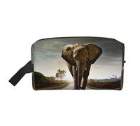COMAAM Red Skulls - Borsa da viaggio portatile di grande capacità, per cosmetici e prodotti di lavaggio, Elefante, Taglia unica