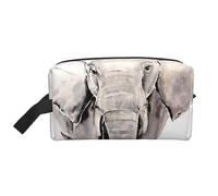 COMAAM Red Skulls - Borsa da viaggio portatile di grande capacità, per cosmetici e prodotti di lavaggio, Elefante E Girasole, Taglia unica