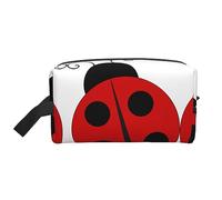 COMAAM Rosa Foglie Camo Portatile Grande Capacità Viaggio Wash Storage Bag Per Cosmetici E Forniture Di Lavaggio, Coccinella, Taglia unica