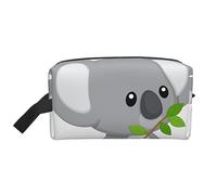 COMAAM Rosa Foglie Camo Portatile Grande Capacità Viaggio Wash Storage Bag Per Cosmetici E Forniture Di Lavaggio, Koala Mangia Foglia, Taglia unica